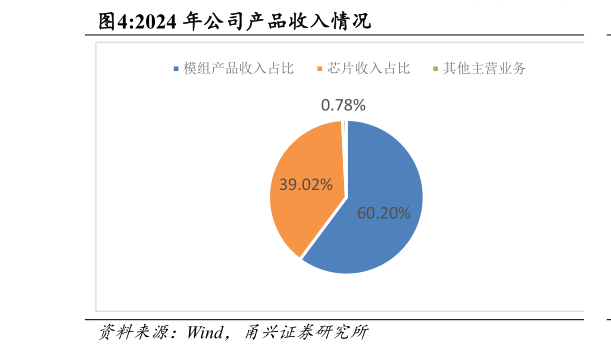 各位网友请教一下2024 年公司产品收入情况