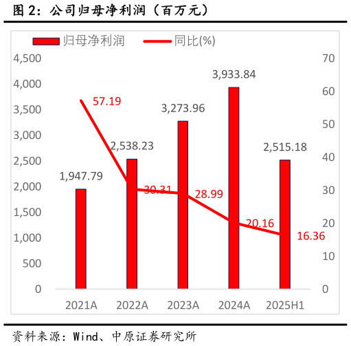 如何解释公司归母净利润（百万元）