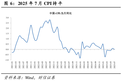 如何了解2025 年 7 月 CPI 持 平