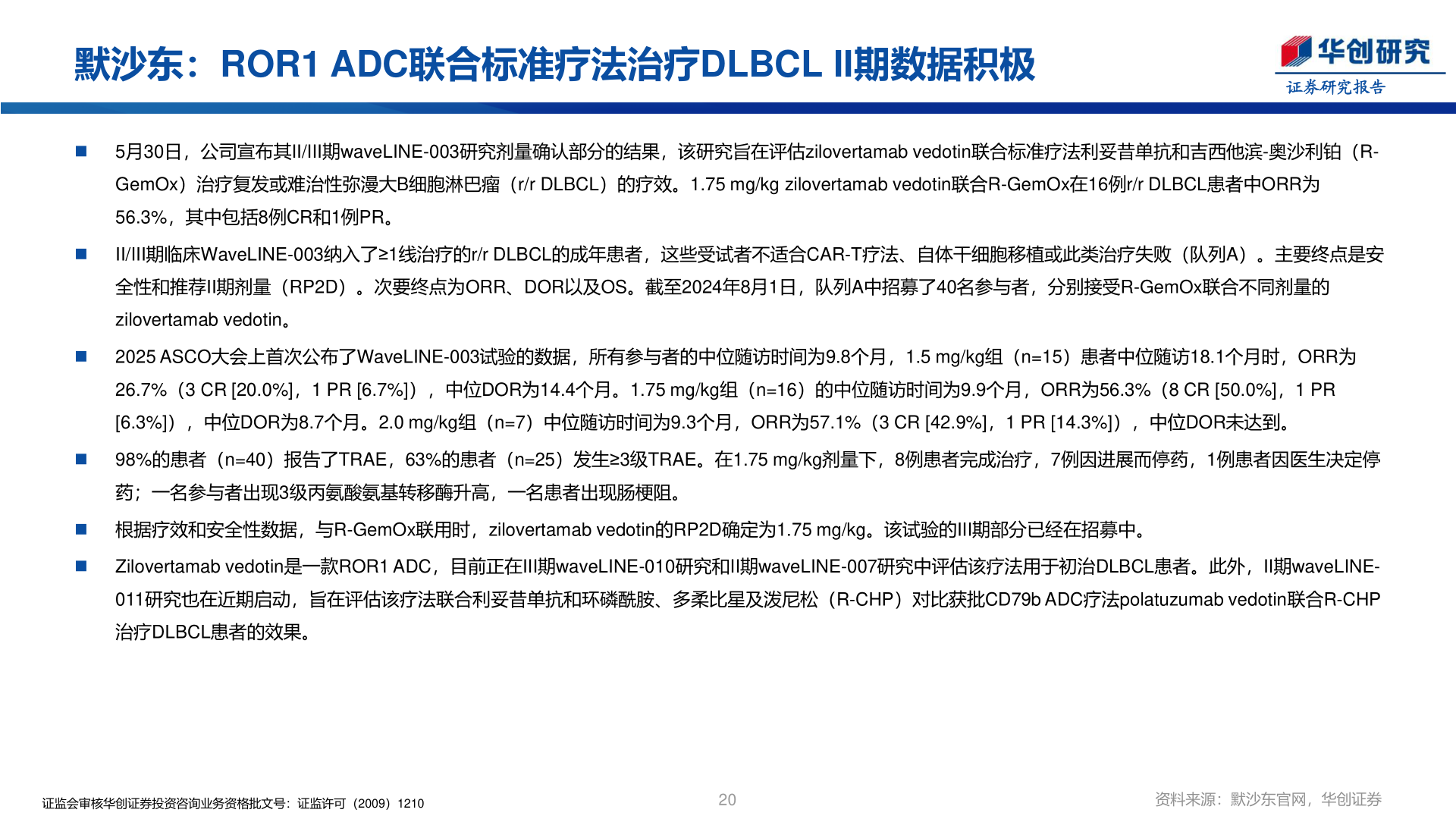 如何了解默沙东：ROR1 ADC联合标准疗法治疗DLBCL II期数据积极