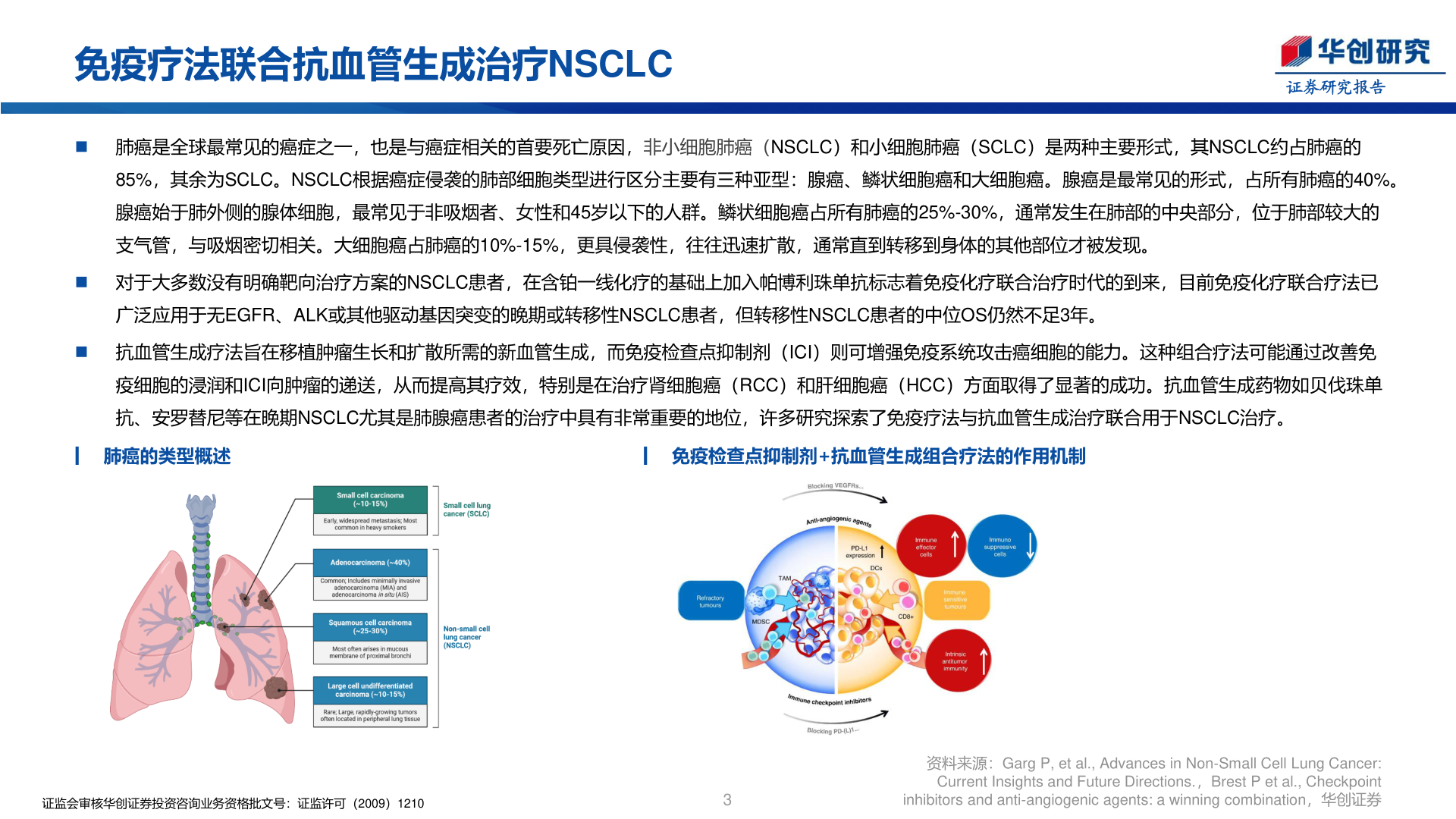 如何解释免疫疗法联合抗血管生成治疗NSCLC