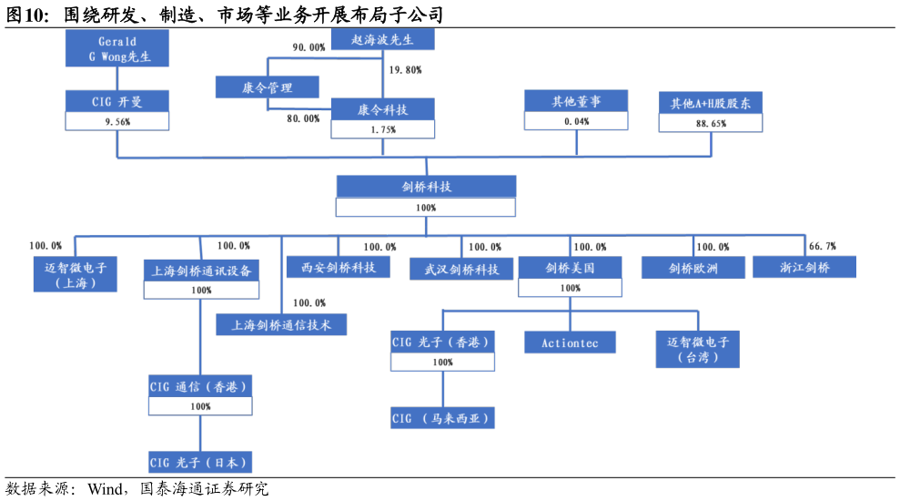 如何解释围绕研发、制造、市场等业务开展布局子公司?