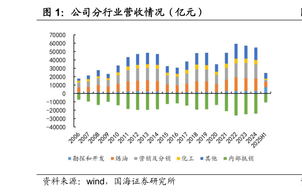 如何解释公司分行业营收情况（亿元）