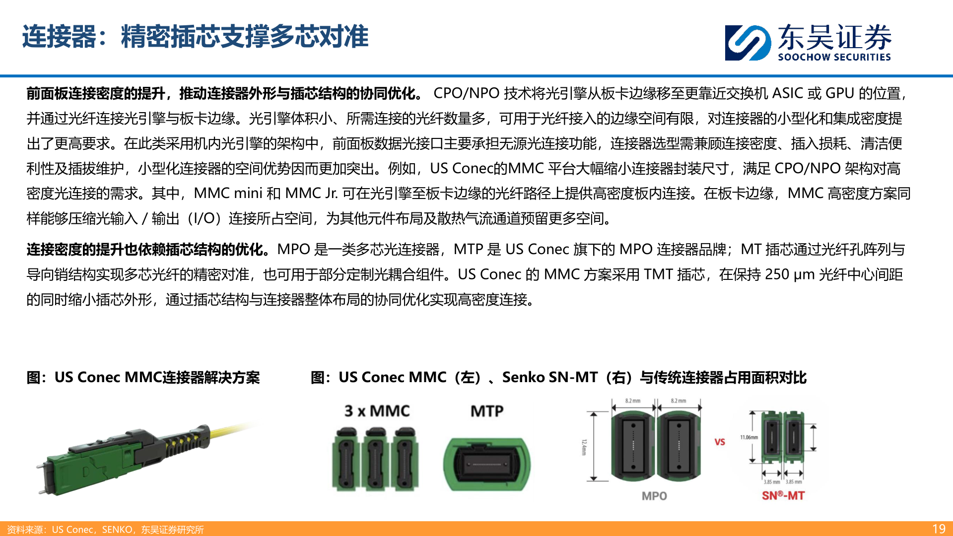 我想了解一下连接器：精密插芯支撑多芯对准