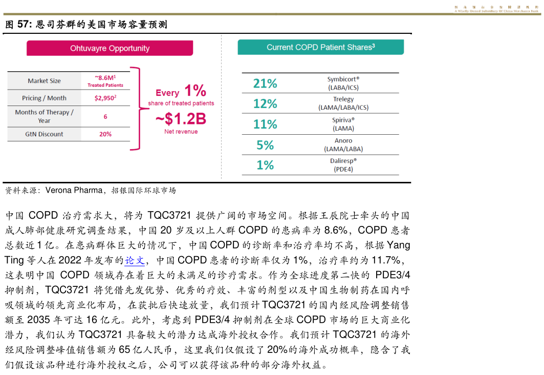 咨询下各位恩司芬群的美国市场容量预测