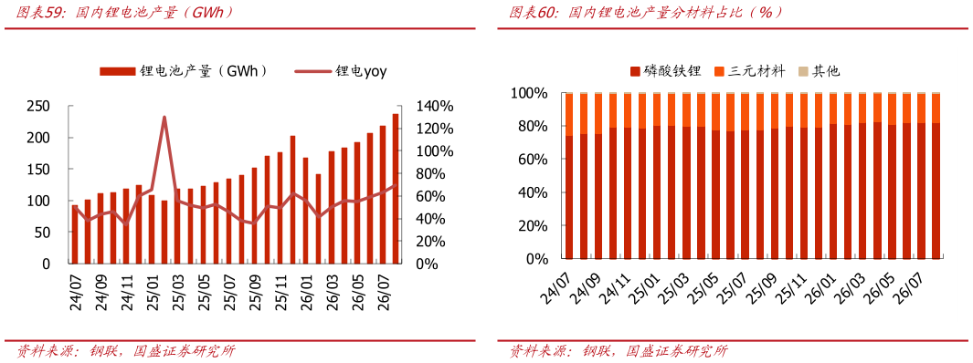 我想了解一下国内锂电池产量（GWh）