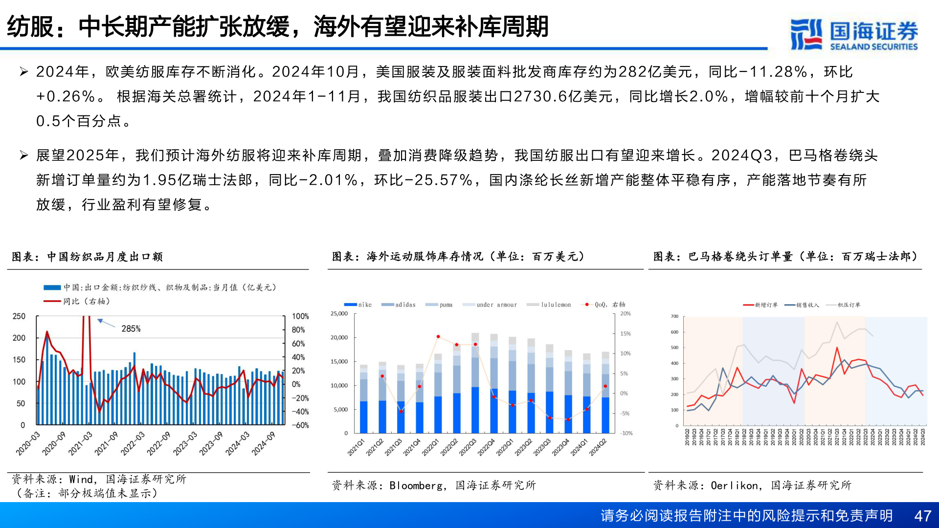如何看待纺服：中长期产能扩张放缓，海外有望迎来补库周期
