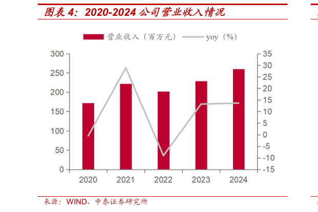 如何解释2020-2024 公司营业收入情况?