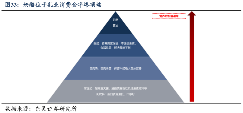 各位网友请教一下奶酪位于乳业消费金字塔顶端