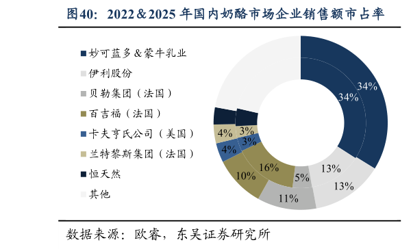 各位网友请教一下20222025 年国内奶酪市场企业销售额市占率