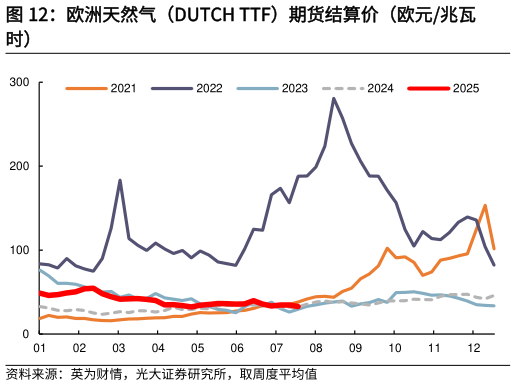 各位网友请教一下欧洲天然气（DUTCH TTF）期货结算价（欧元兆瓦