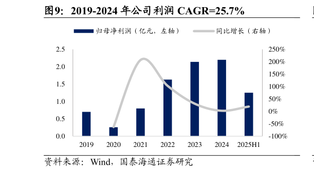 想问下各位网友2019-2024 年公司利润 CAGR25.7%