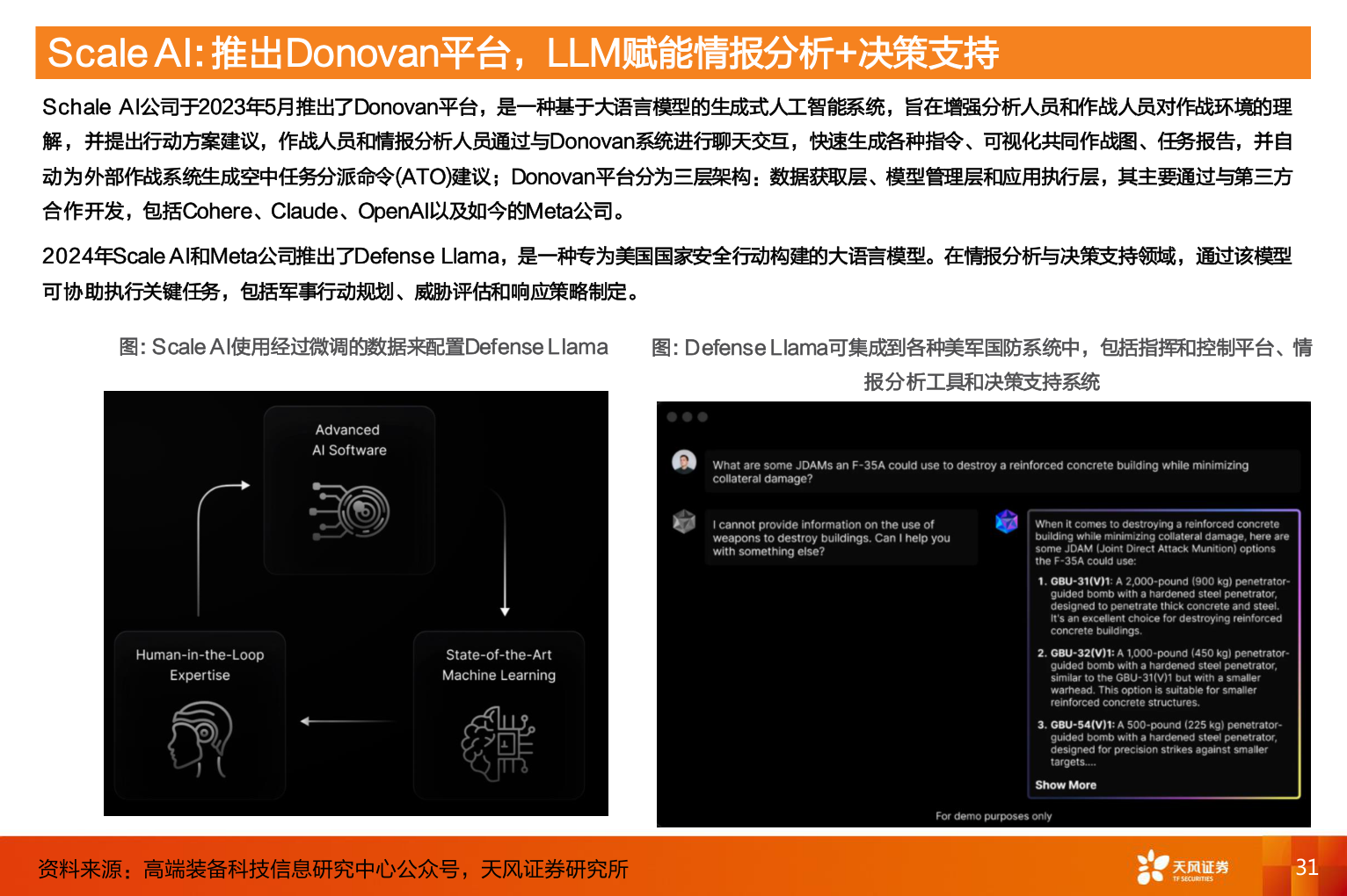 想关注一下Scale AI: 推出Donovan平台，LLM赋能情报分析+决策支持