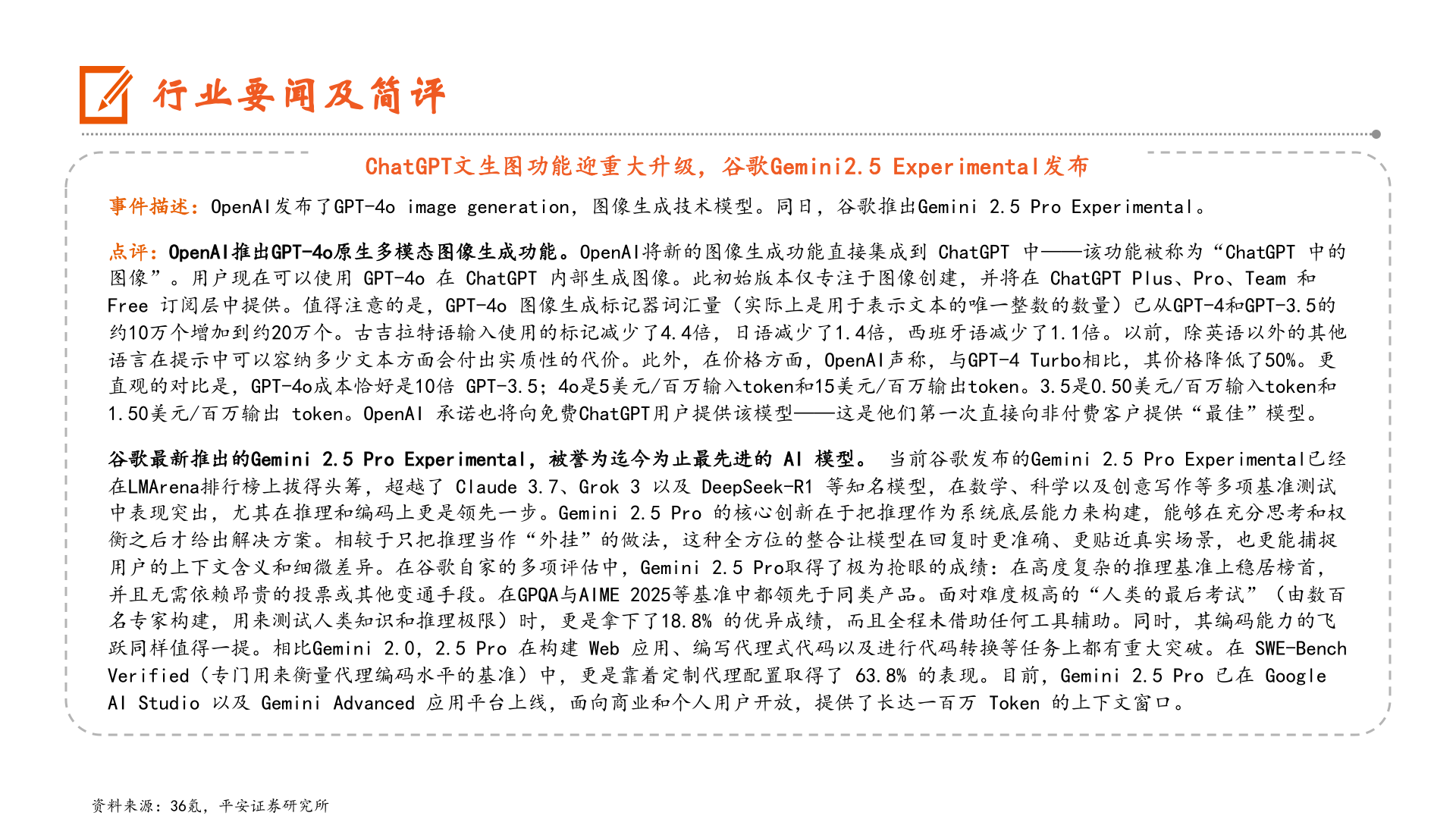 如何了解行业要闻及简评