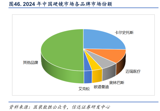 咨询大家. 2024 年中国硬镜市场各品牌市场份额