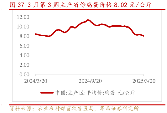 请问一下3 月第 3 周主产省份鸡蛋价格 8.02 元公斤?