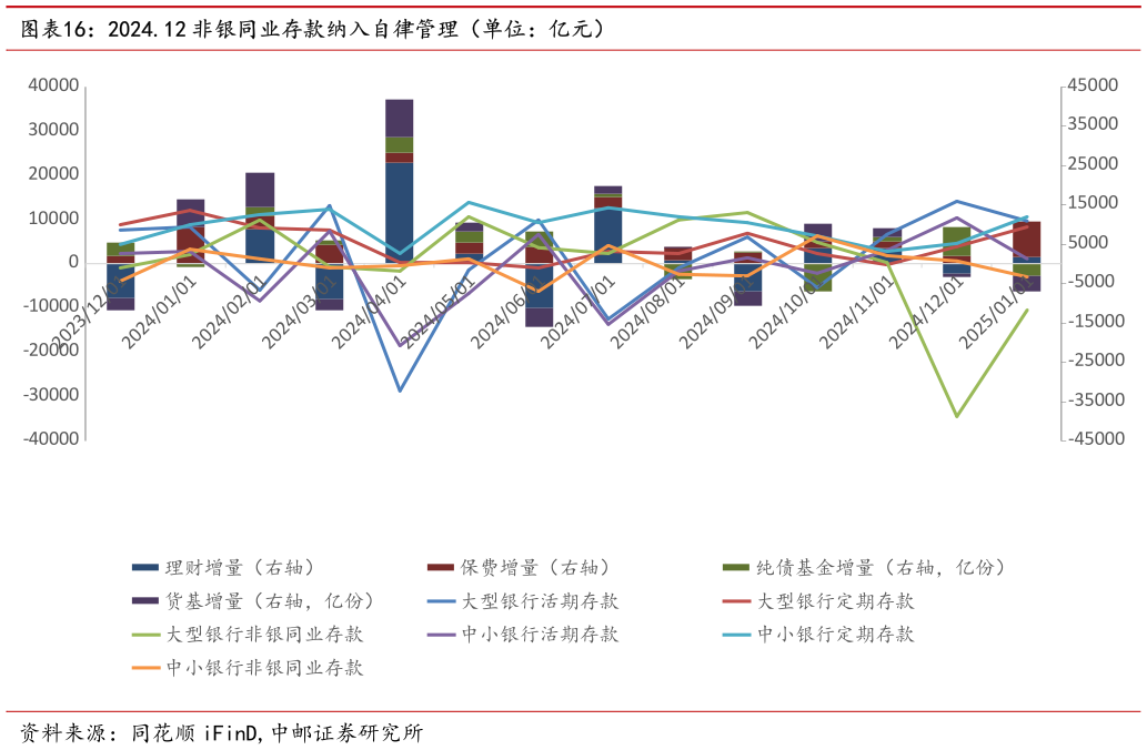 想关注一下2024.12 非银同业存款纳入自律管理（单位：亿元）