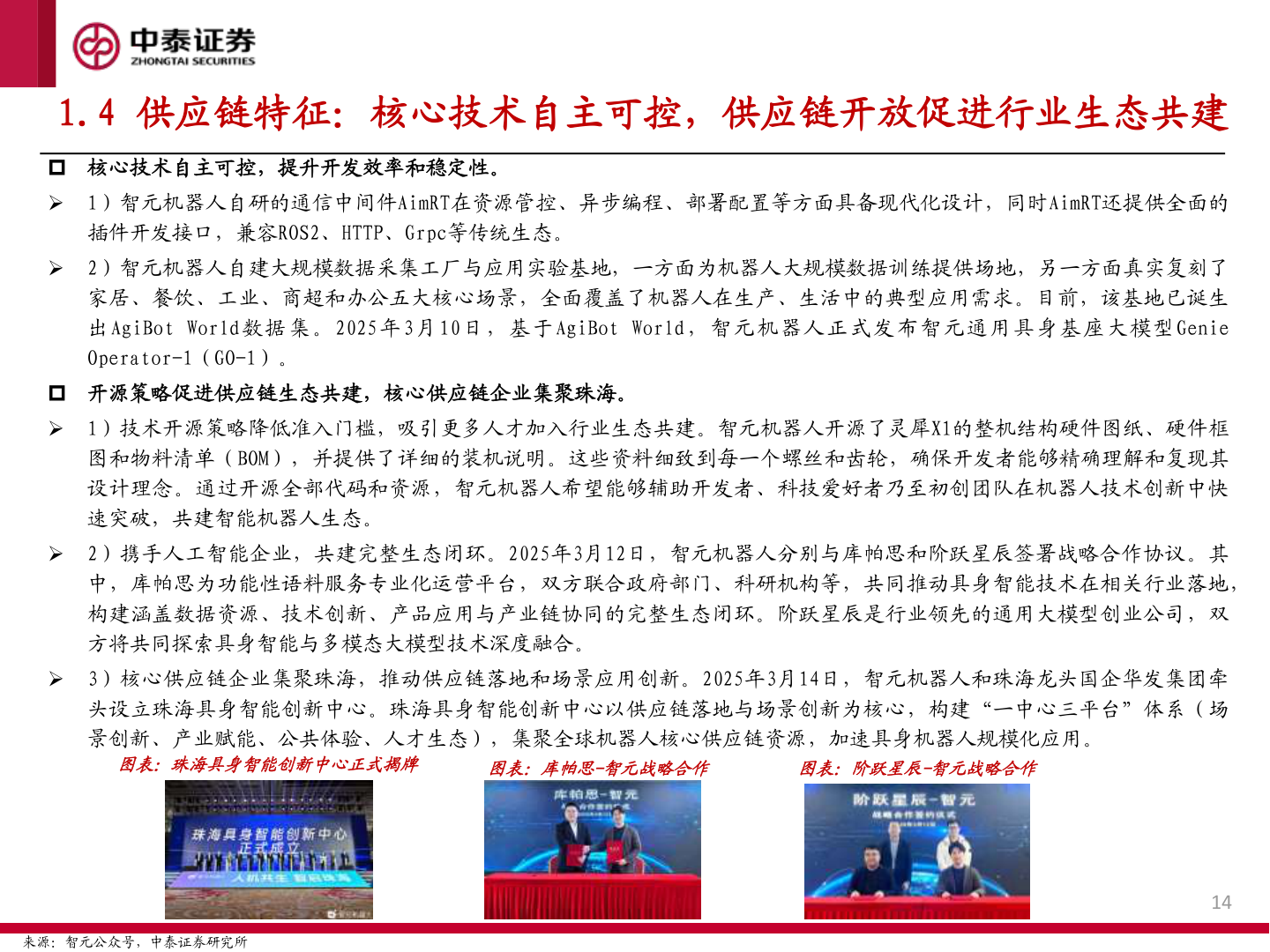 想问下各位网友1.4 供应链特征：核心技术自主可控，供应链开放促进行业生态共建