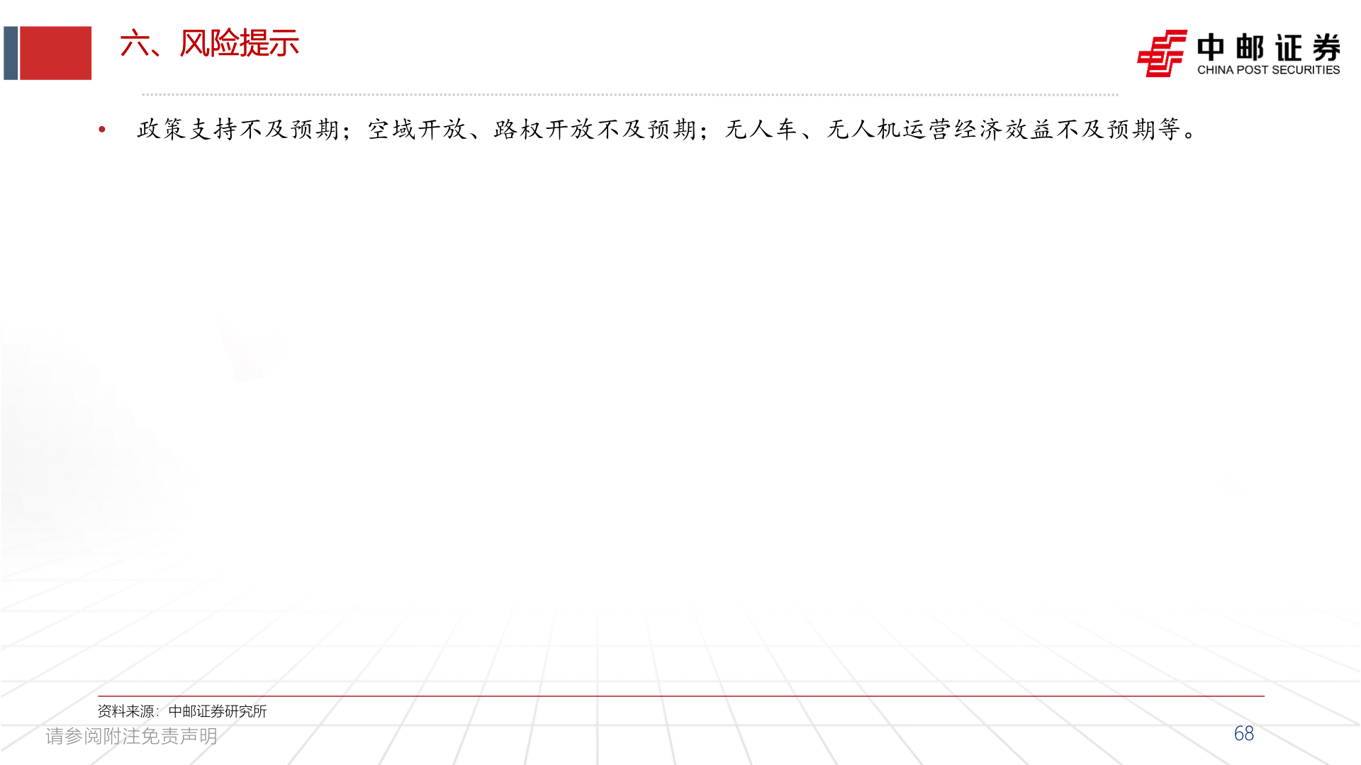 咨询大家六、风险提示