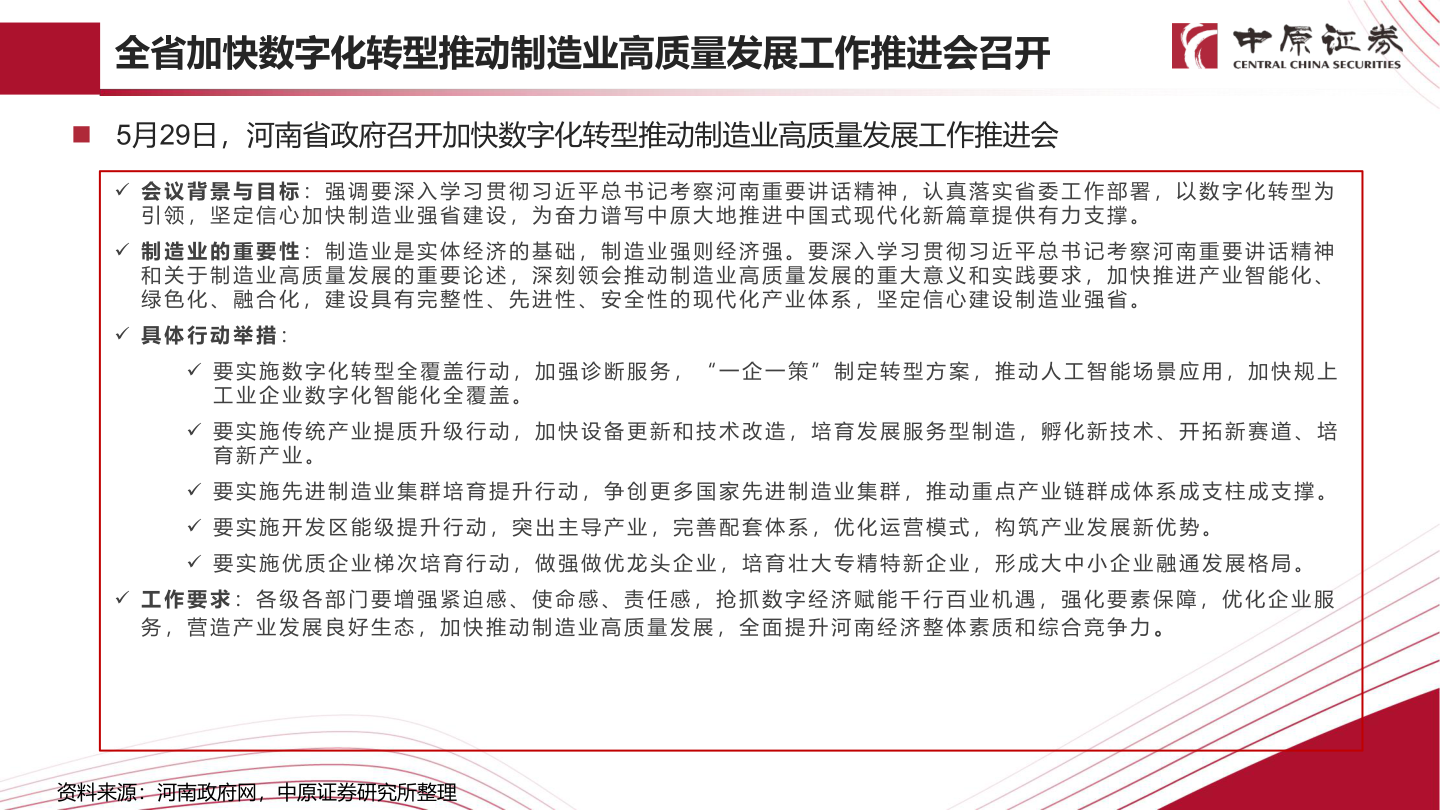 如何了解全省加快数字化转型推动制造业高质量发展工作推进会召开