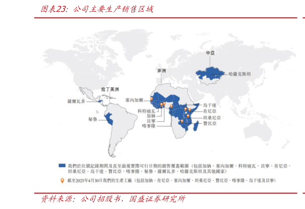 如何看待公司主要生产销售区域?