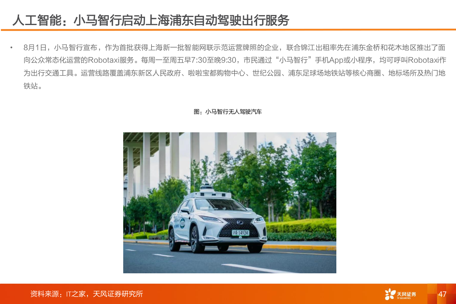 各位网友请教一下人工智能：小马智行启动上海浦东自动驾驶出行服务