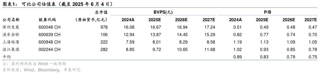 如何解释可比公司估值表（截至 2025 年 6 月 4 日）