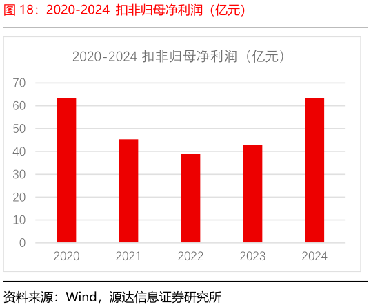 各位网友请教一下2020-2024  扣非归母净利润（亿元）