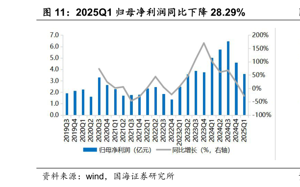 想关注一下2025Q1 归母净利润同比下降 28.29%