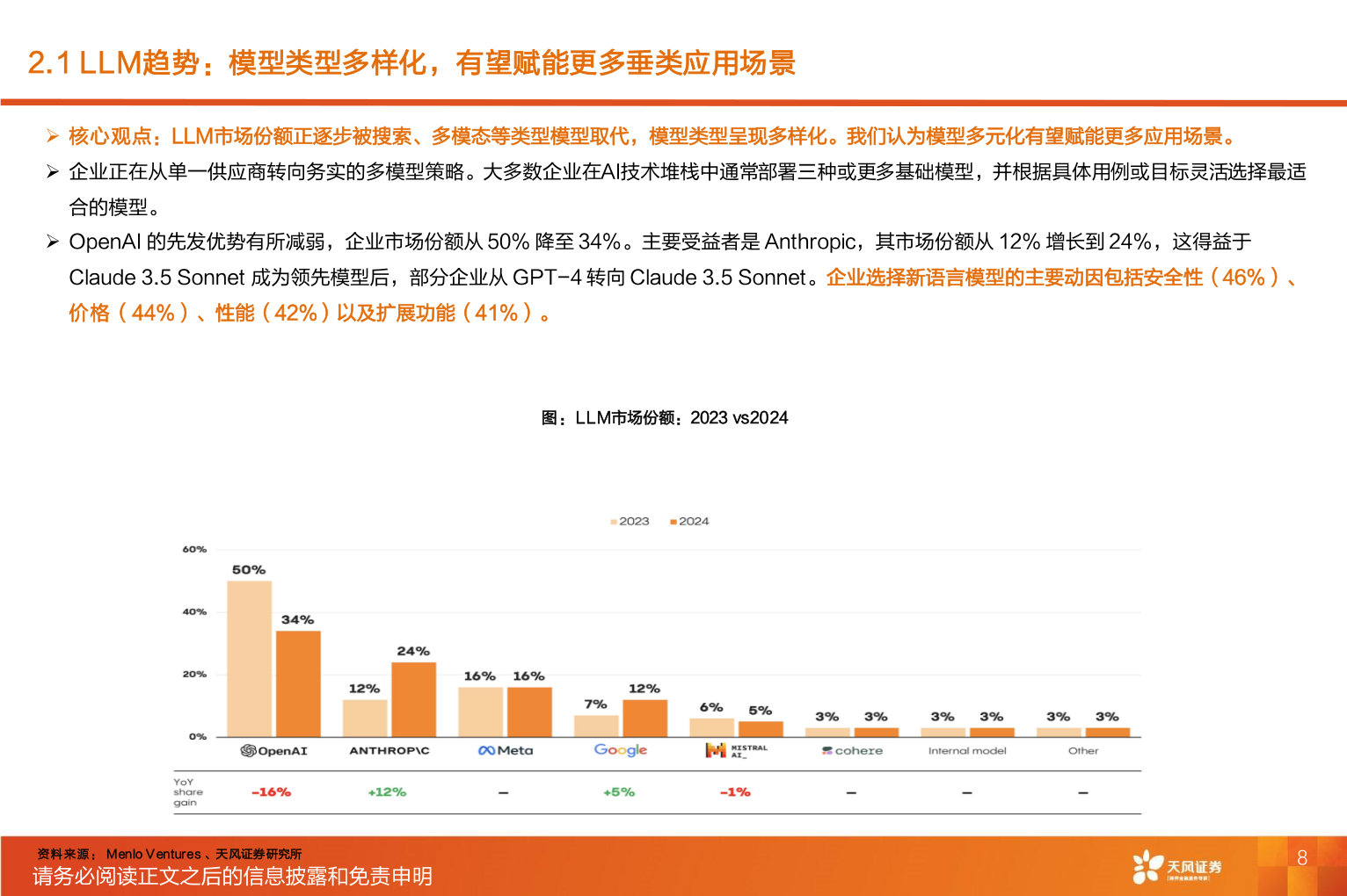如何了解2.1 LLM趋势：模型类型多样化，有望赋能更多垂类应用场景