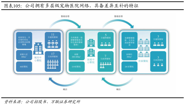 咨询大家公司拥有多层级宠物医院网络，具备差异互补的特征