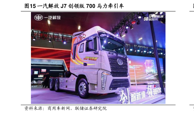 如何解释一汽解放 J7 创领版 700 马力牵引车