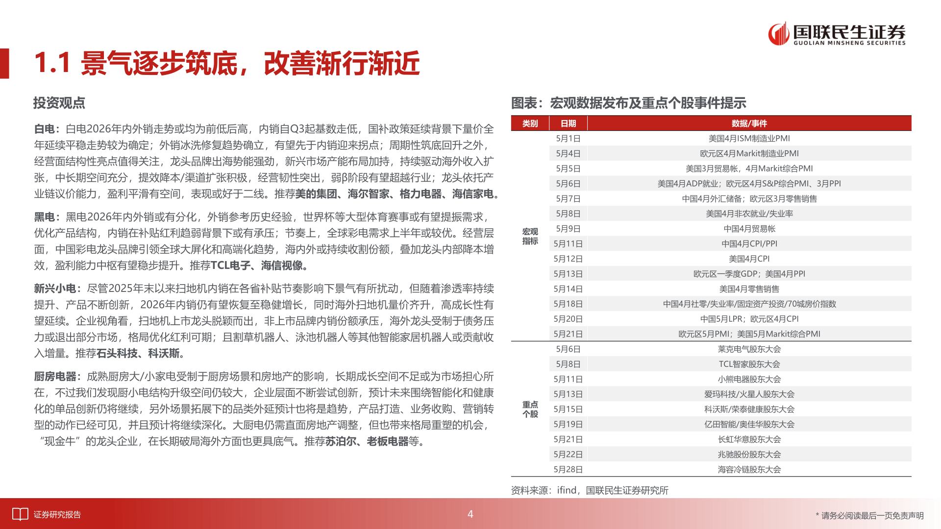 咨询大家1.1 景气逐步筑底，改善渐行渐近