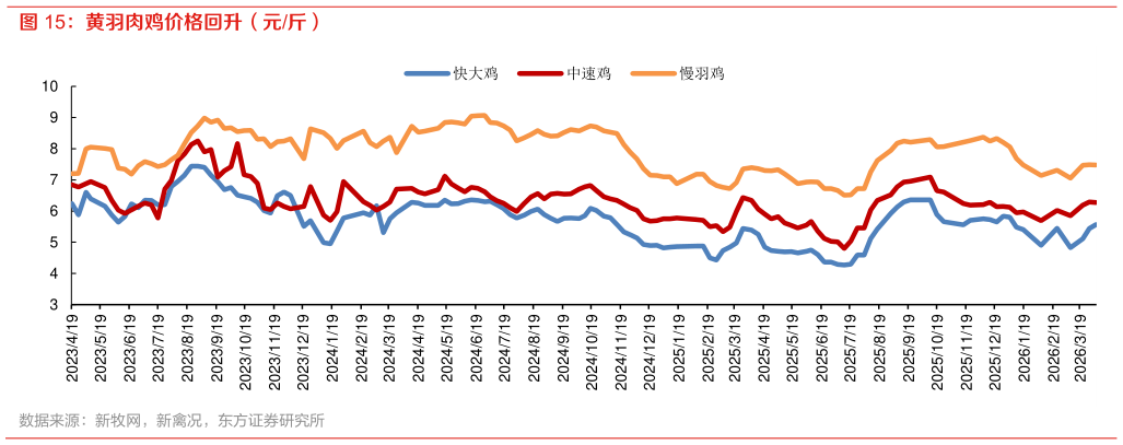 怎样理解黄羽肉鸡价格回升（元斤）