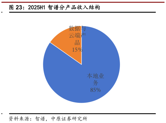 咨询大家2025H1 智谱分产品收入结构