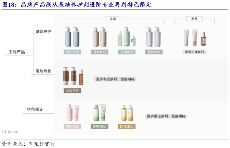 谁知道品牌产品线从基础养护到进阶专业再到特色限定