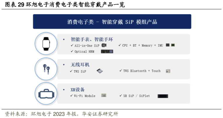 怎样理解环旭电子消费电子类智能穿戴产品一览?
