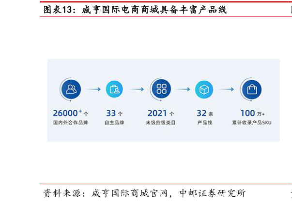 怎样理解咸亨国际电商商城具备丰富产品线?