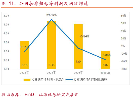 想关注一下、公司扣非归母净利润及同比增速