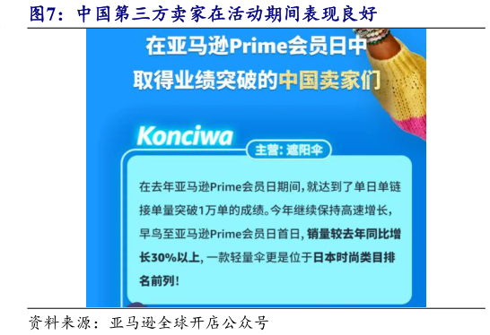 各位网友请教一下中国第三方卖家在活动期间表现良好