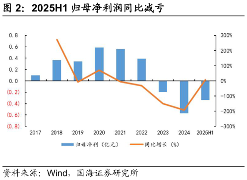 一起讨论下2025H1 归母净利润同比减亏