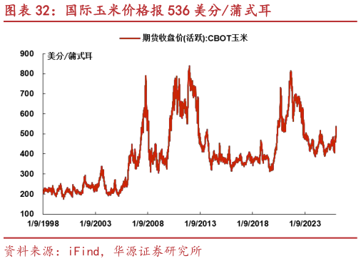如何解释国际玉米价格报 536 美分蒲式耳