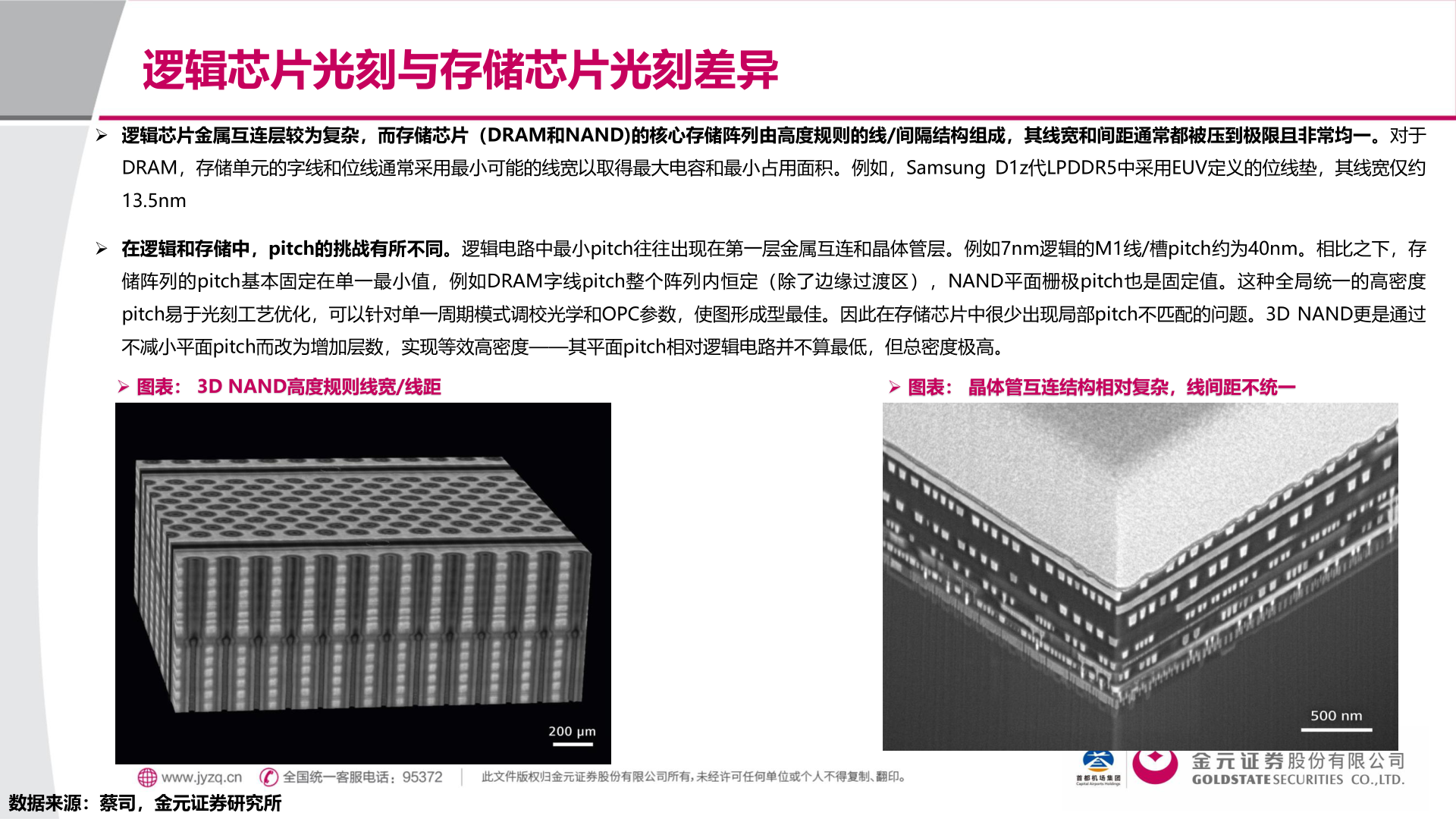如何看待逻辑芯片光刻与存储芯片光刻差异?