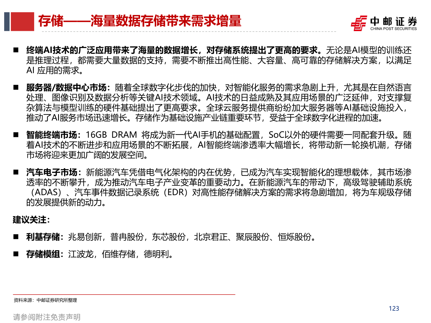 想问下各位网友存储——海量数据存储带来需求增量