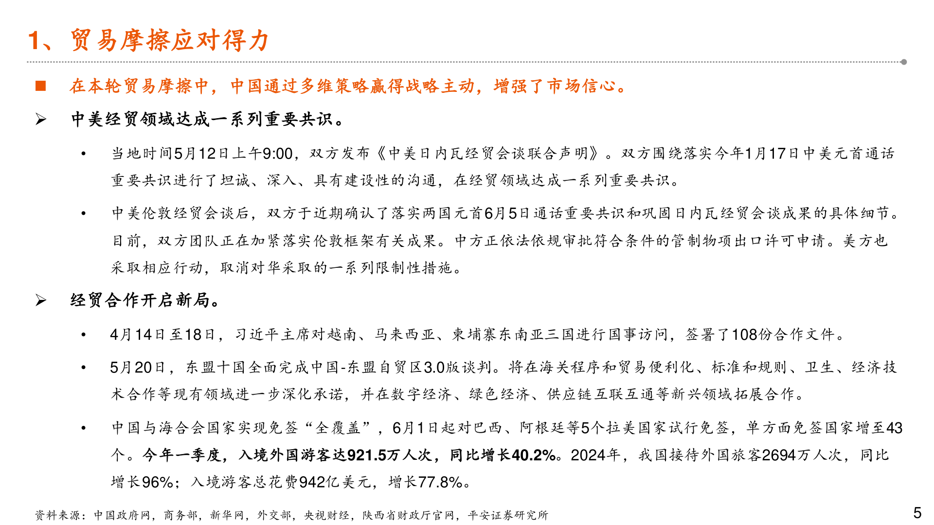 如何了解1、贸易摩擦应对得力