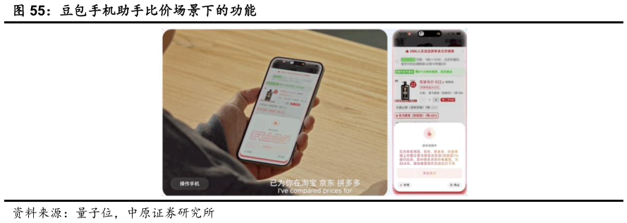 谁能回答豆包手机助手比价场景下的功能