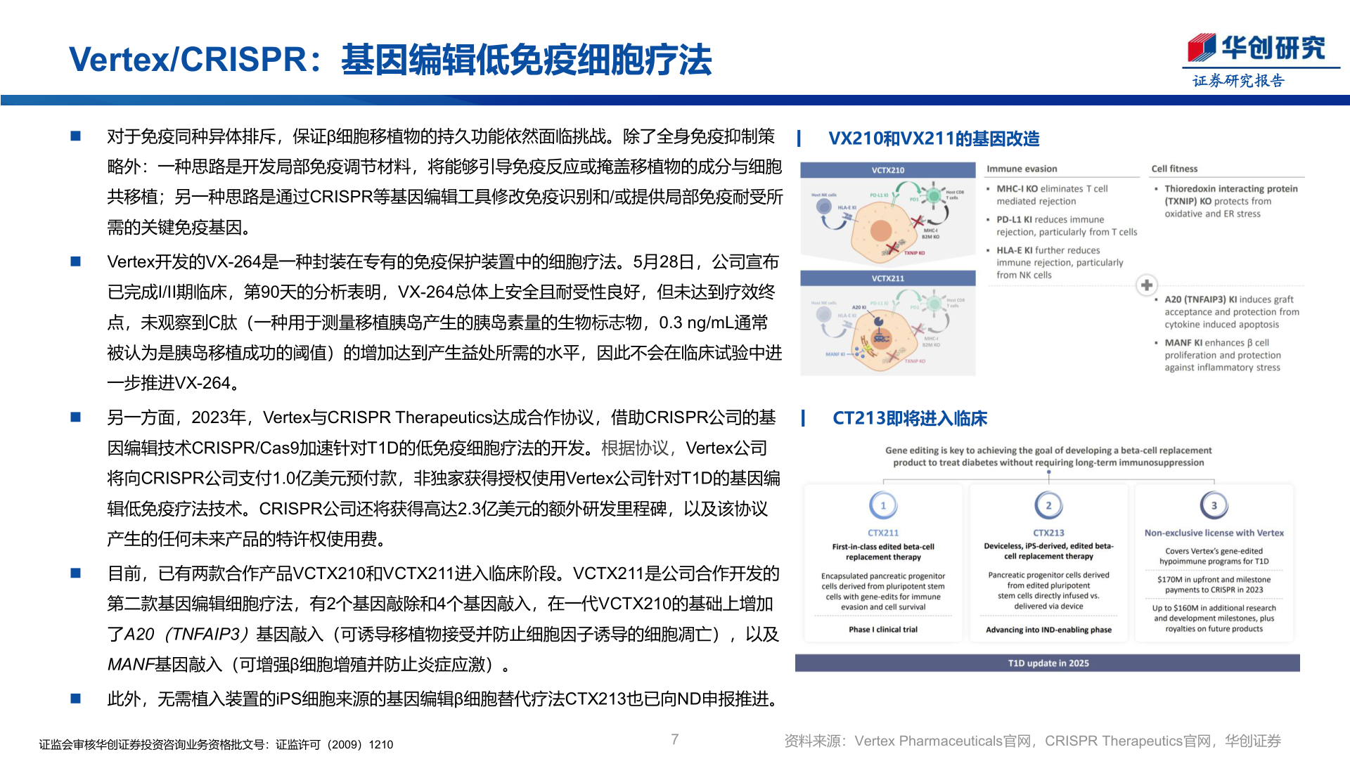 怎样理解Vertex/CRISPR：基因编辑低免疫细胞疗法