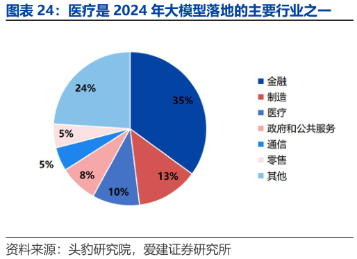 咨询大家医疗是 2024 年大模型落地的主要行业之一