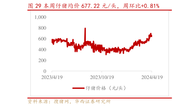 想关注一下本周仔猪均价 677.22 元头,周环比0.81%?