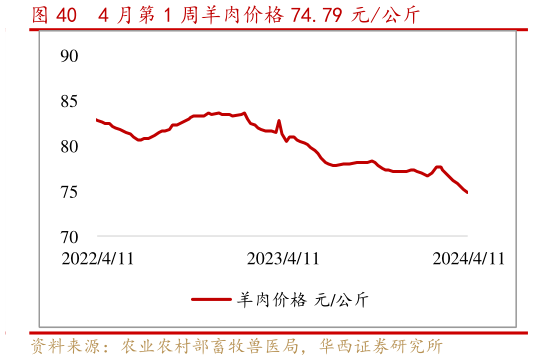 如何看待4 月第 1 周羊肉价格 74.79 元公斤?
